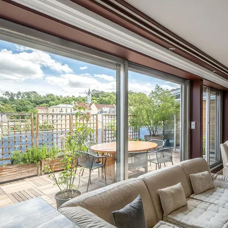 Fleur De Lys Belle Terrasse & Parking Prive Daire Versay